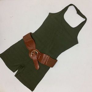 Last❣️Just in💕 Micro Ribbed Holter Neck Junpsuit
